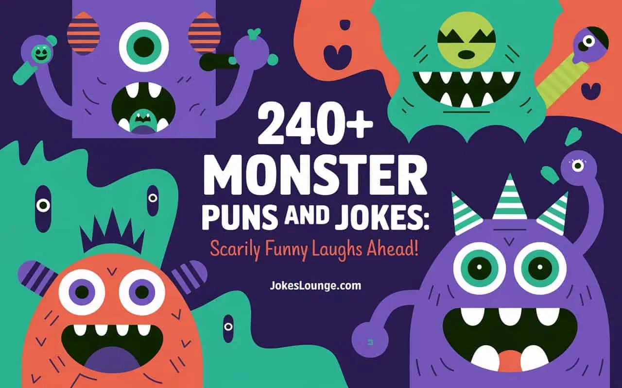 240+ Monster Puns and Jokes: Scarily Funny Laughs Ahead!