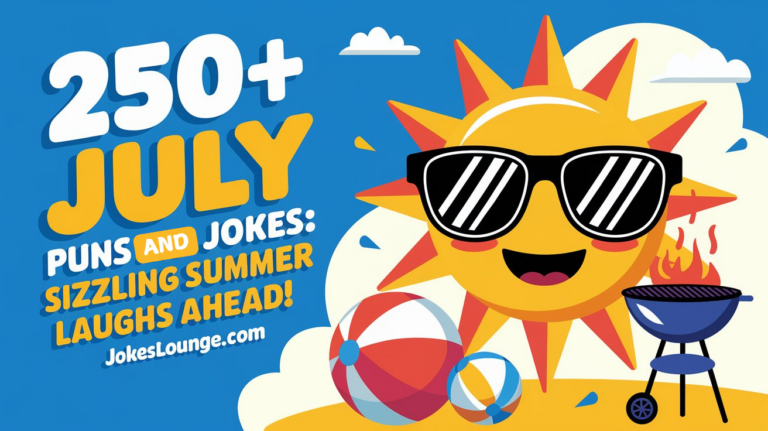 250+ July Puns and Jokes: Sizzling Summer Laughs Ahead!