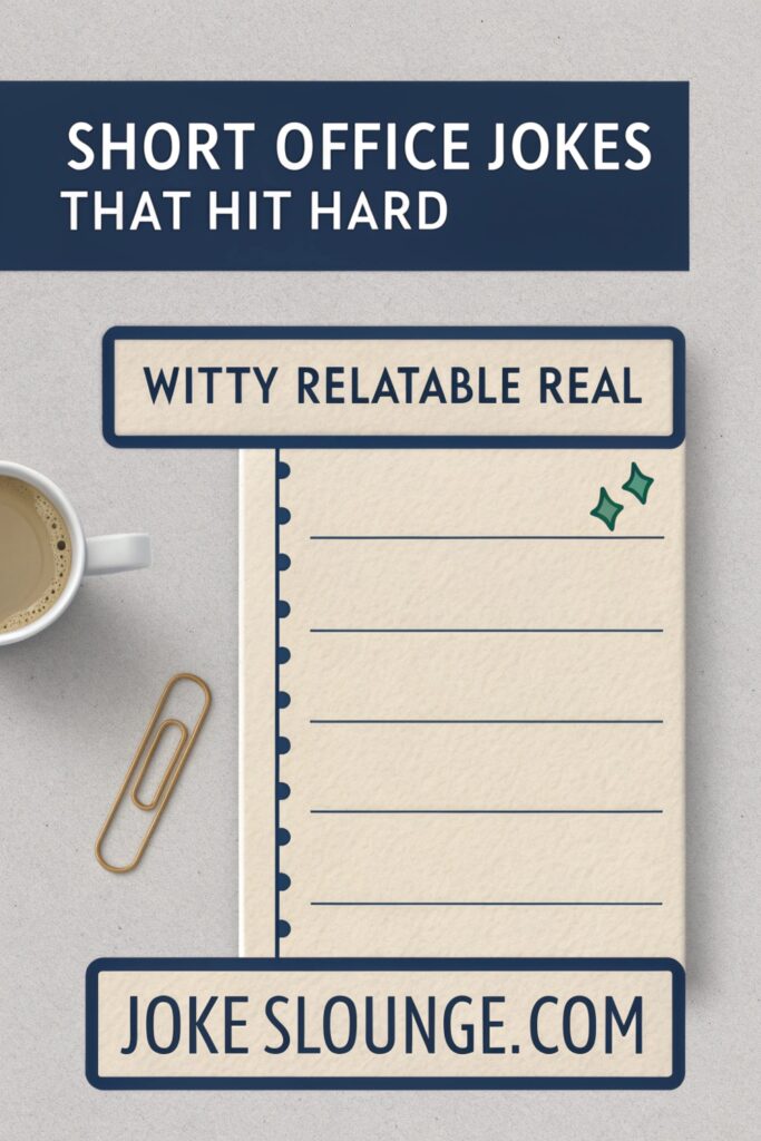 Short office jokes that hit hard quick jokes