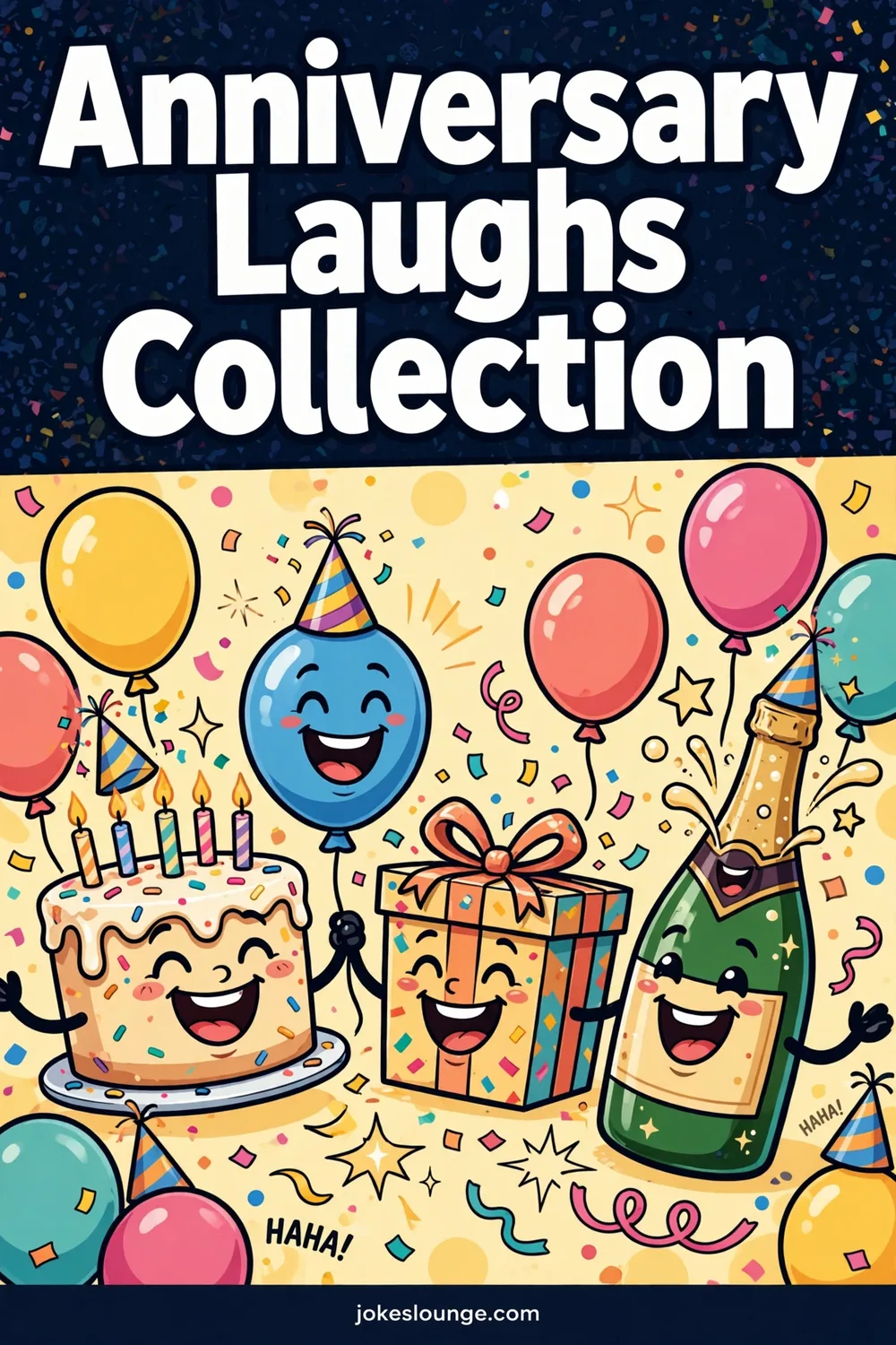 Anniversary-themed Knock-Knock Jokes - funny illustration