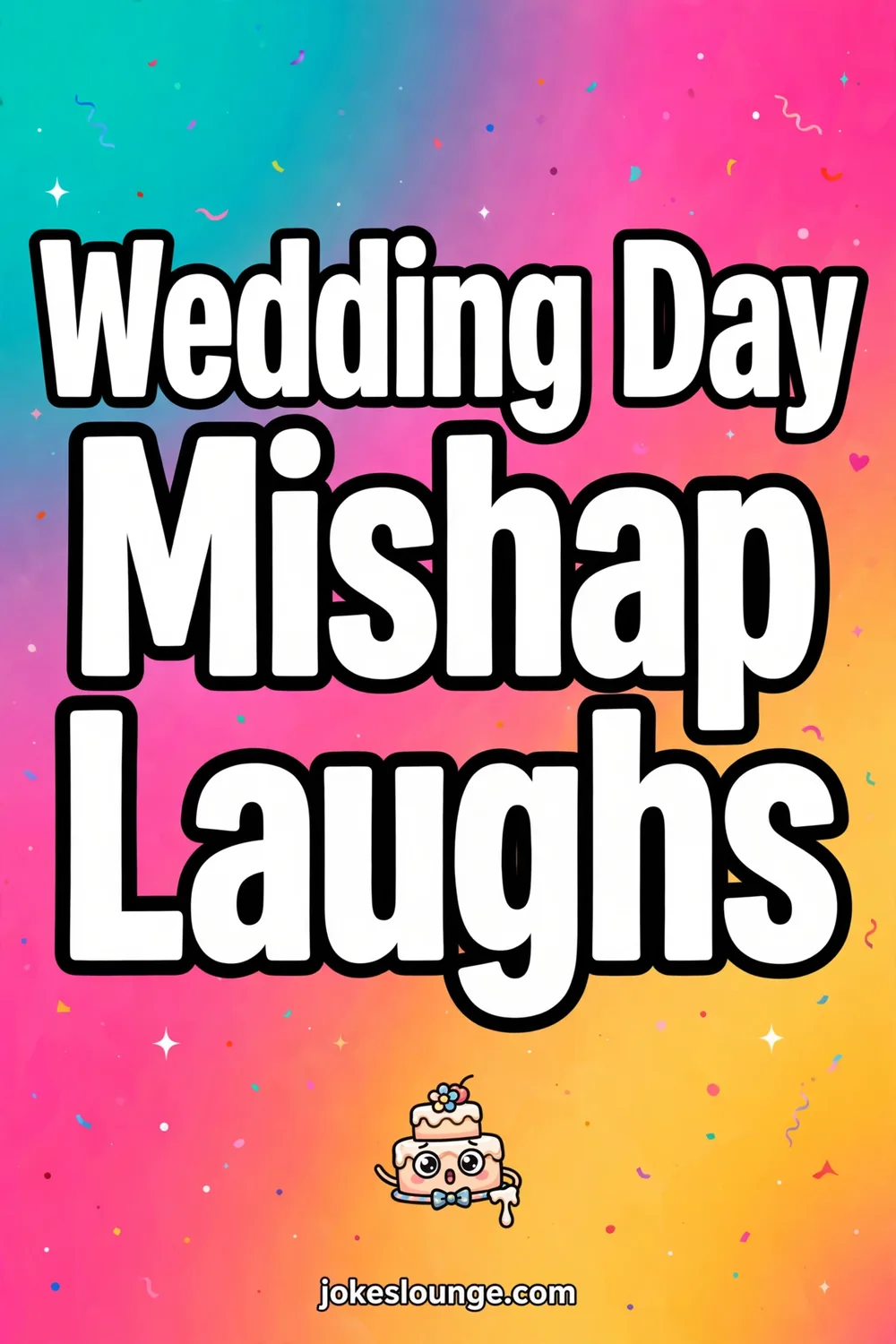 Wedding Day Mishap Laughs - funny illustration