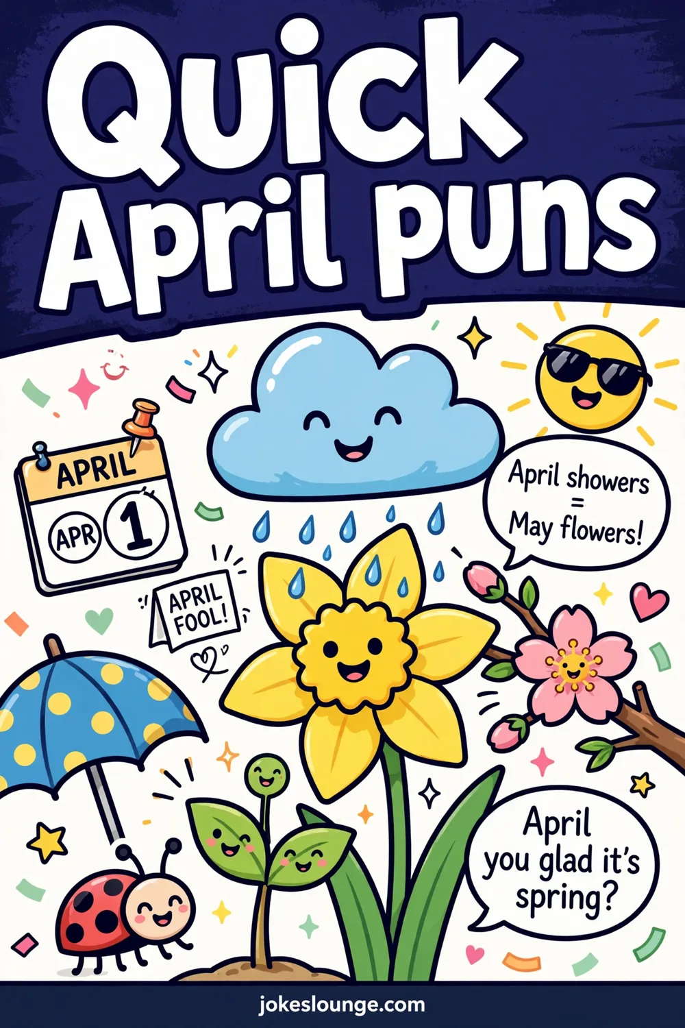 Hilarious April Puns and Jokes to Brighten Your Day! - funny illustration