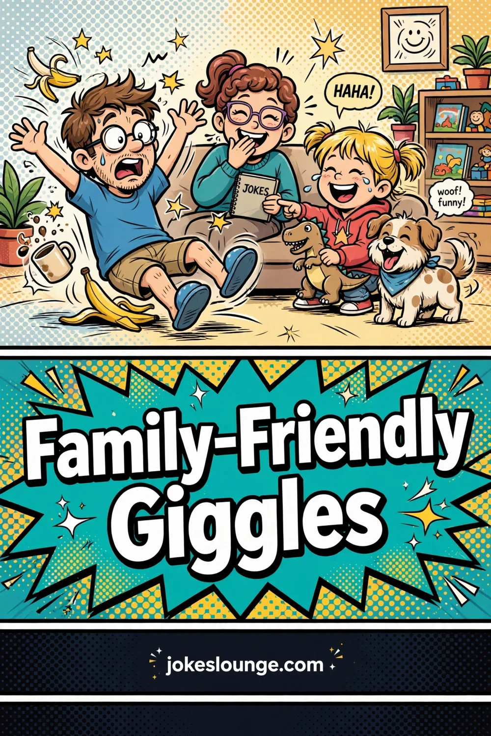 Family-Friendly Giggles - funny illustration