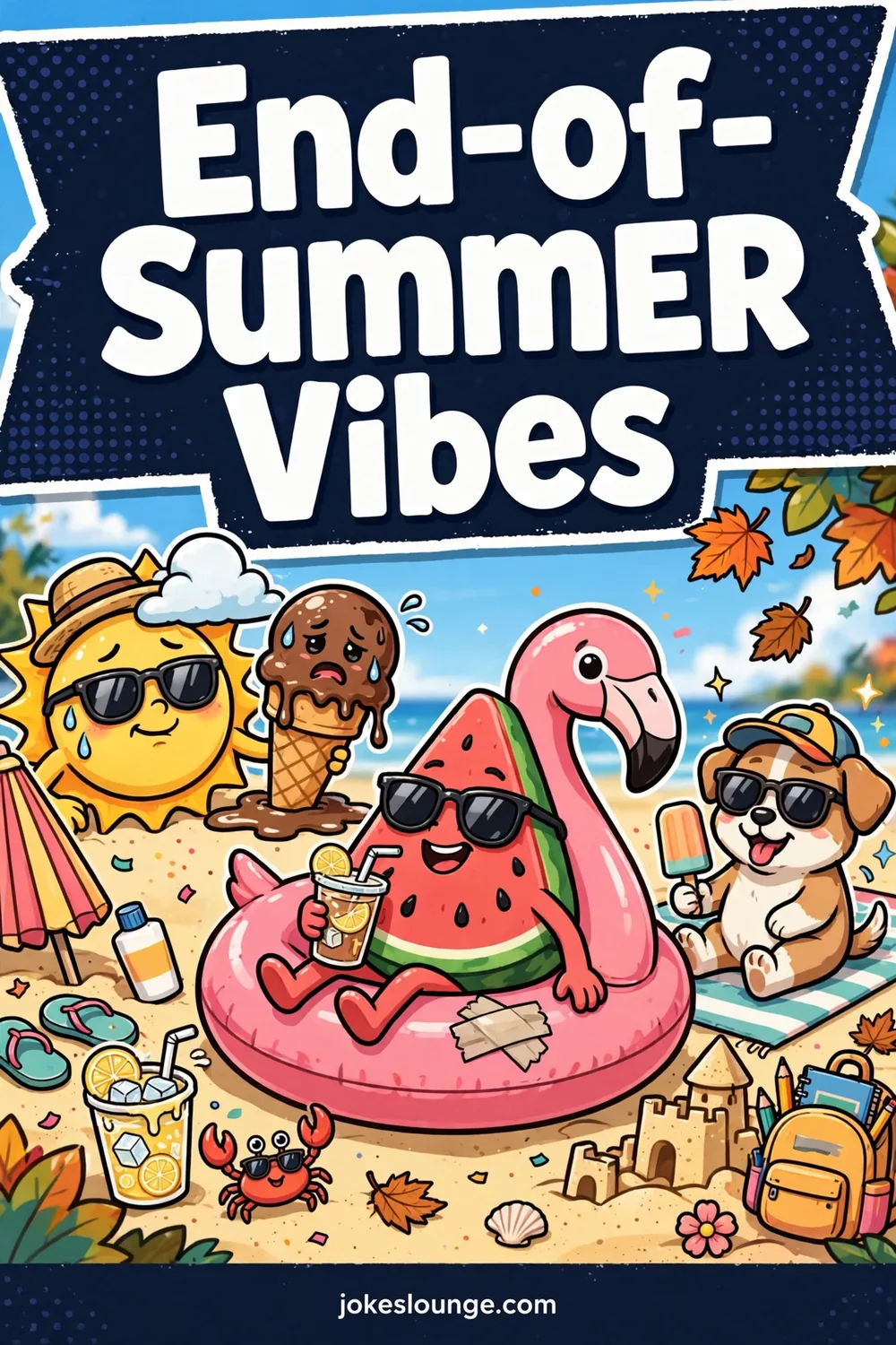 End-of-Summer Vibes - funny illustration