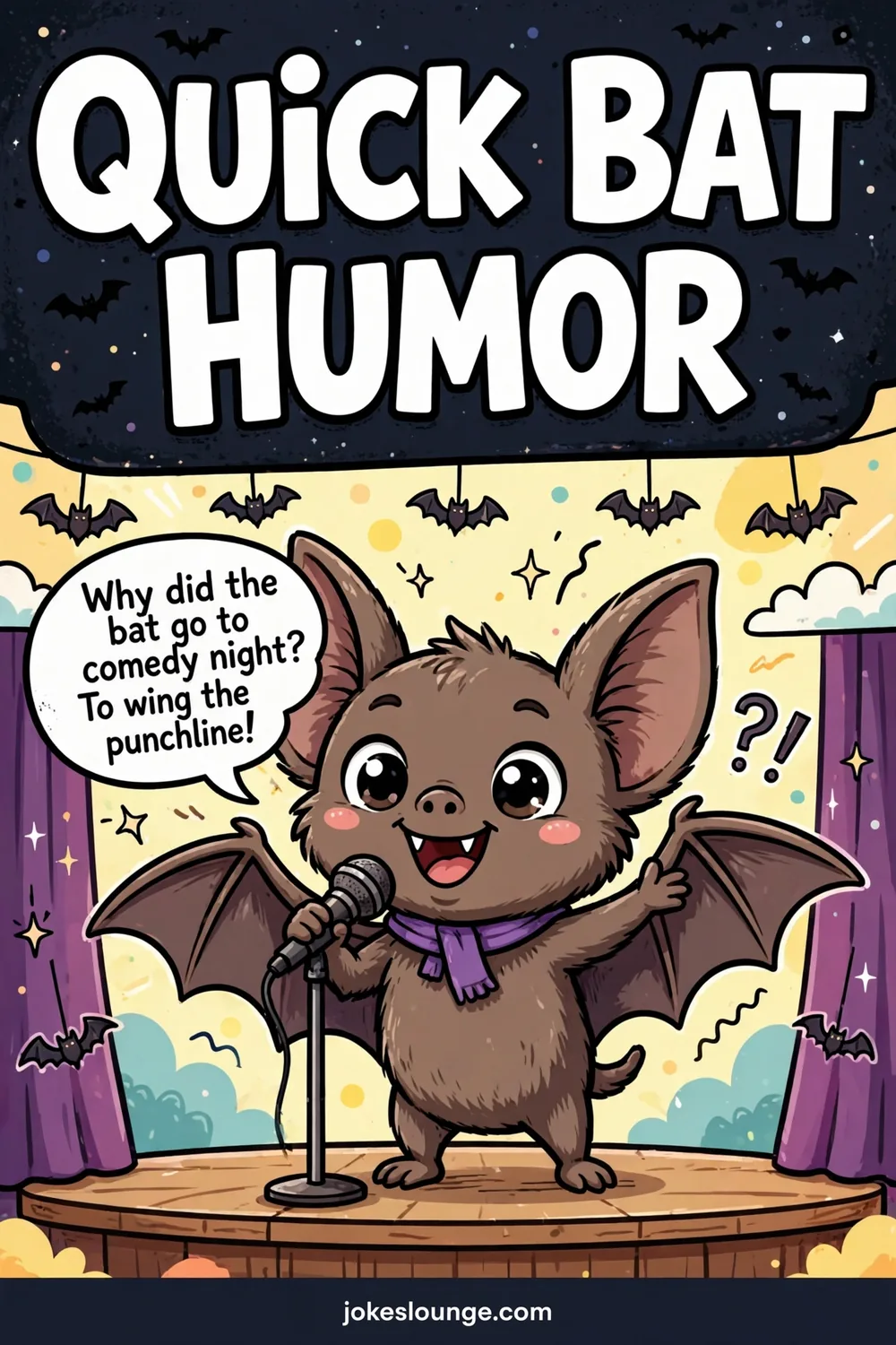 Quick Bat Humor - funny illustration