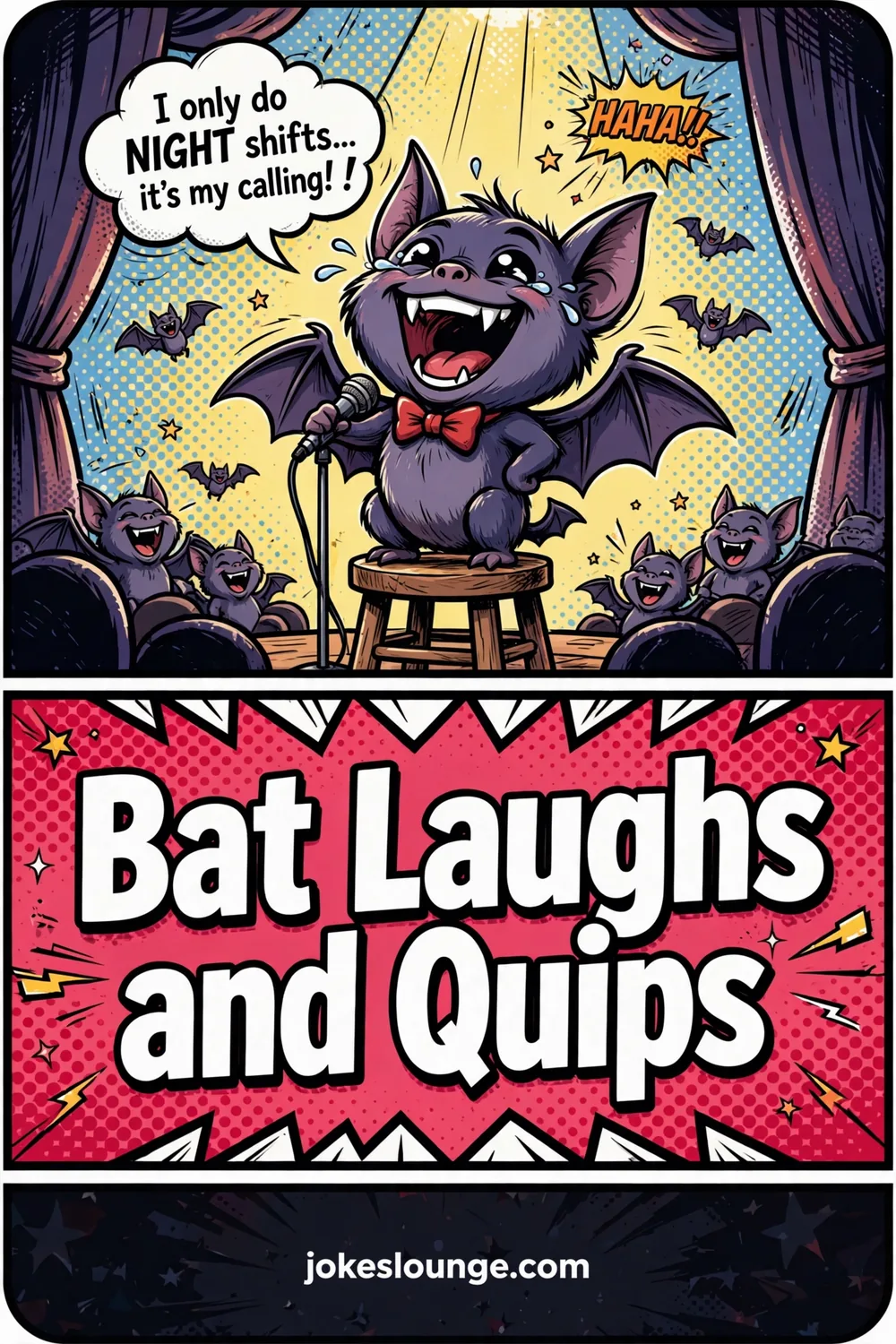 Bat Laughs and Quips - funny illustration