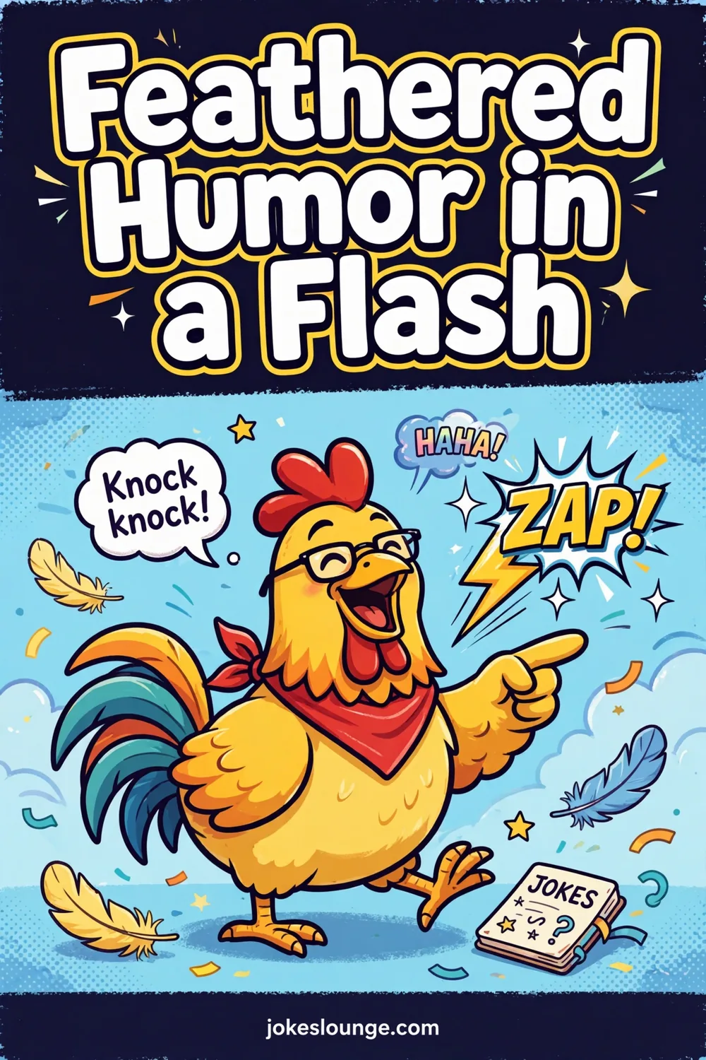 Feathered Humor in a Flash - funny illustration