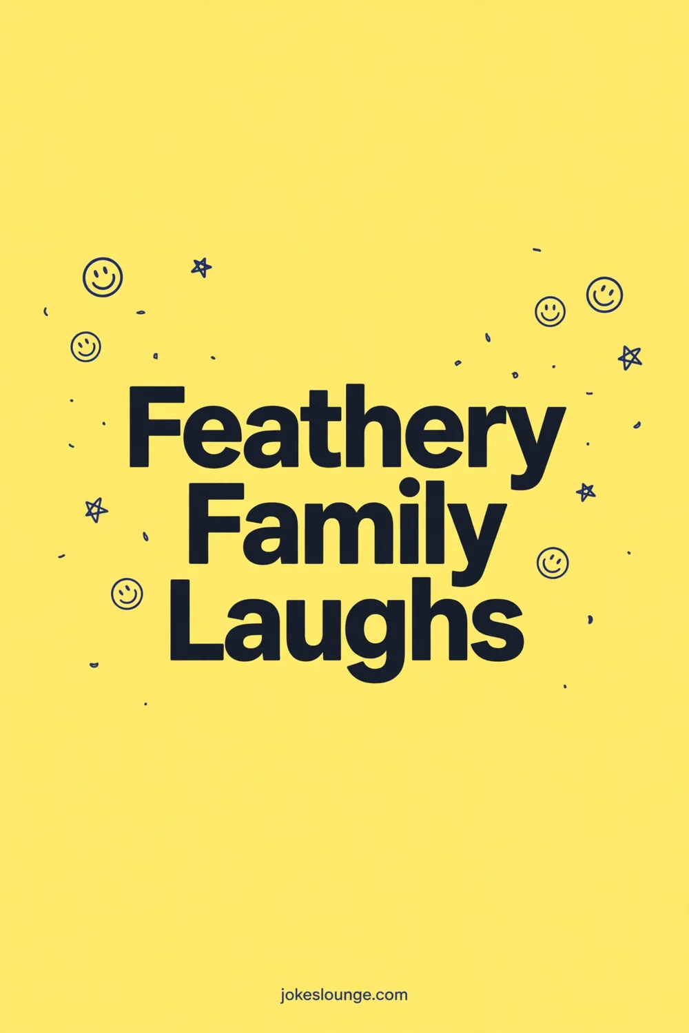 Feathery Family Laughs - funny illustration