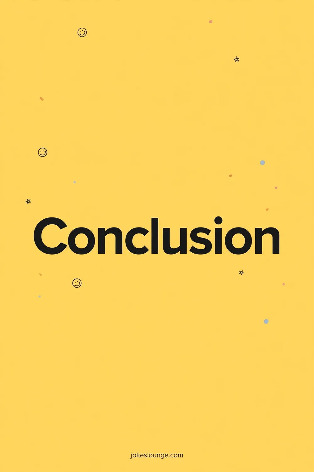 Conclusion - funny illustration