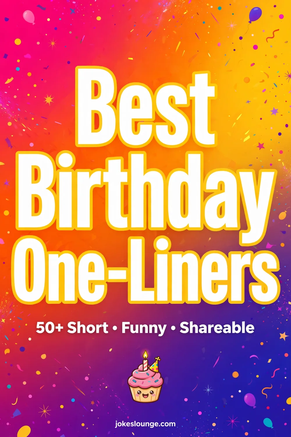 Best Birthday One-Liners - funny illustration