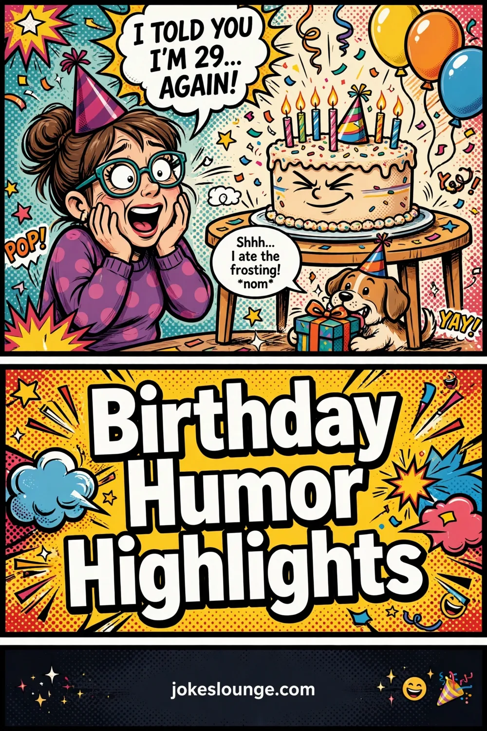 Birthday Humor Highlights - funny illustration