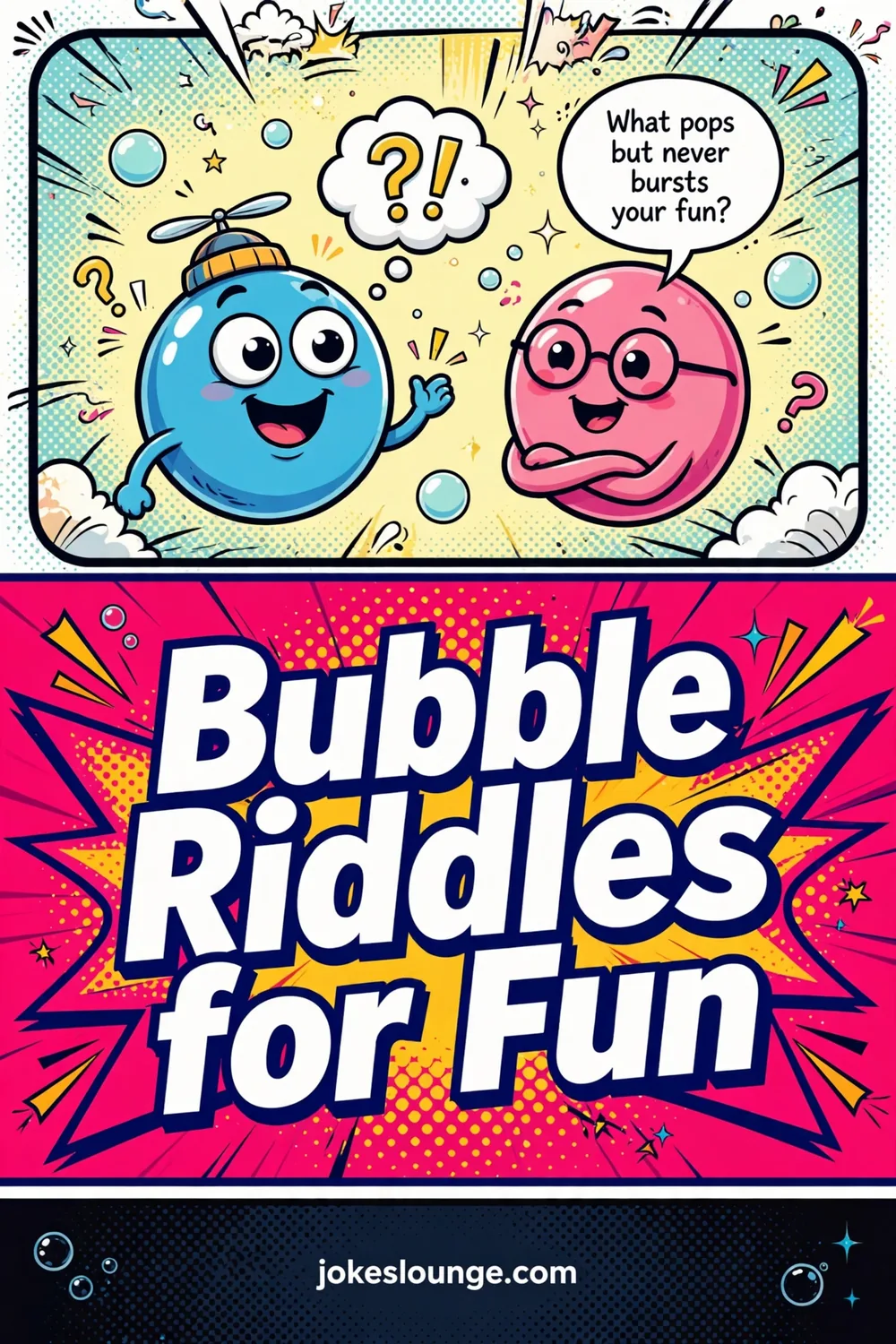 Bubble Riddles for Fun - funny illustration