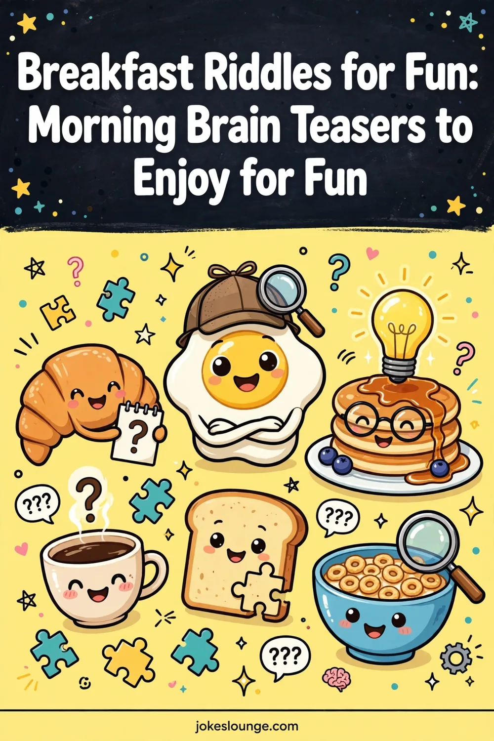 Breakfast Riddles for Fun: Morning Brain Teasers to Enjoy for Fun - funny illustration