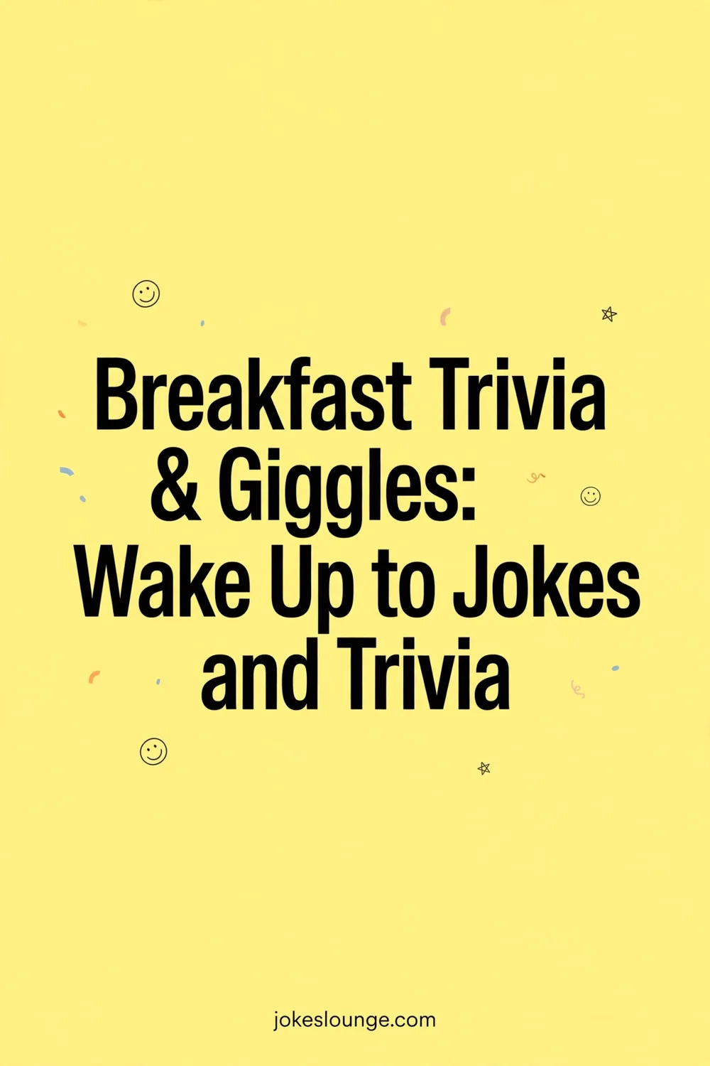 Breakfast Trivia & Giggles: Wake Up to Jokes and Trivia - funny illustration