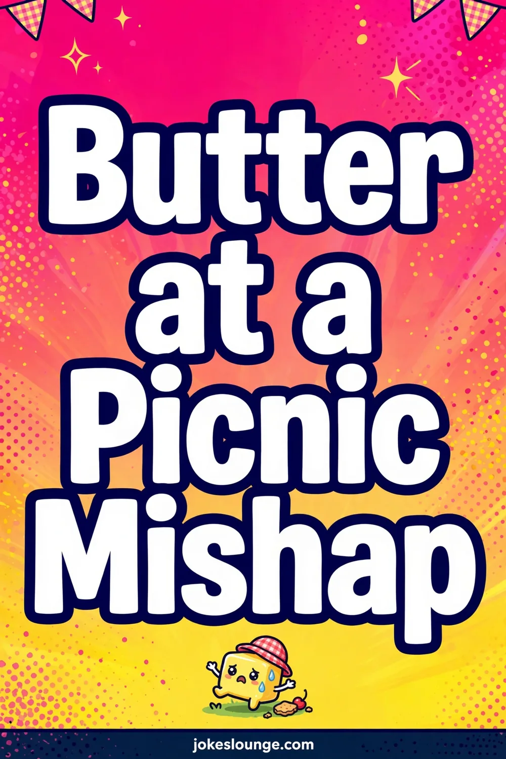Butter at a Picnic Mishap - funny illustration