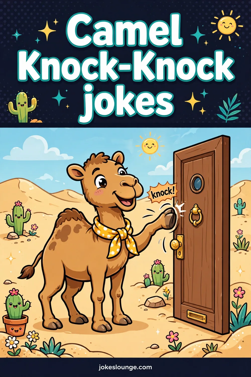 Camel-themed Riddles - funny illustration