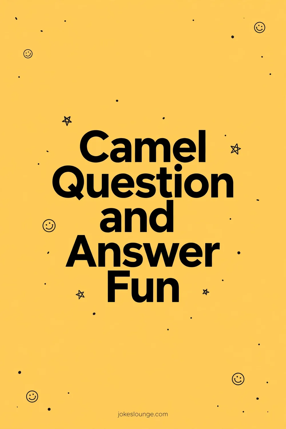 Camel Question and Answer Fun - funny illustration
