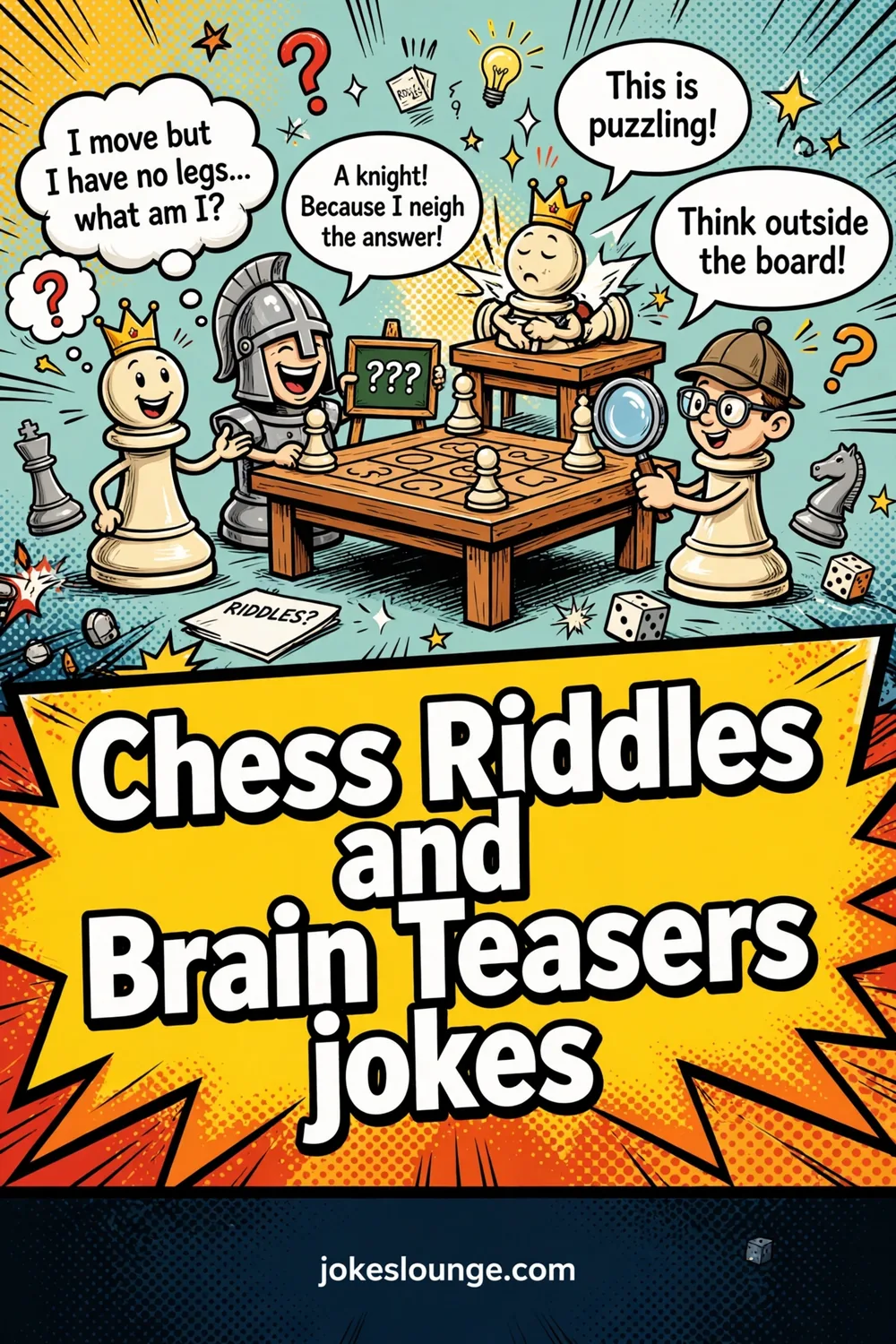 Chess Riddles and Brain Teasers jokes - funny illustration