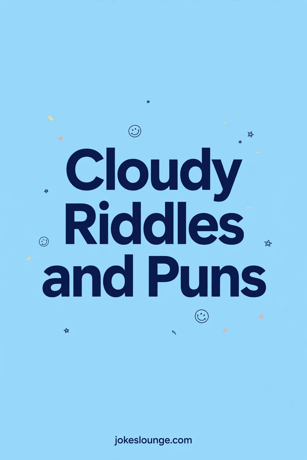 Cloudy Riddles and Puns - funny illustration