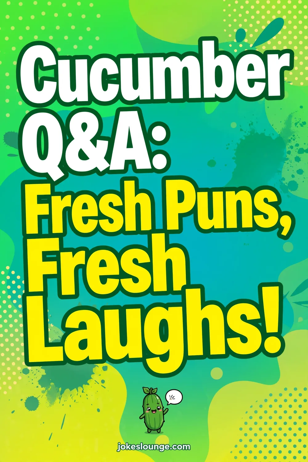 ???? Cucumber Q&A: Fresh Puns, Fresh Laughs! ???? - funny illustration