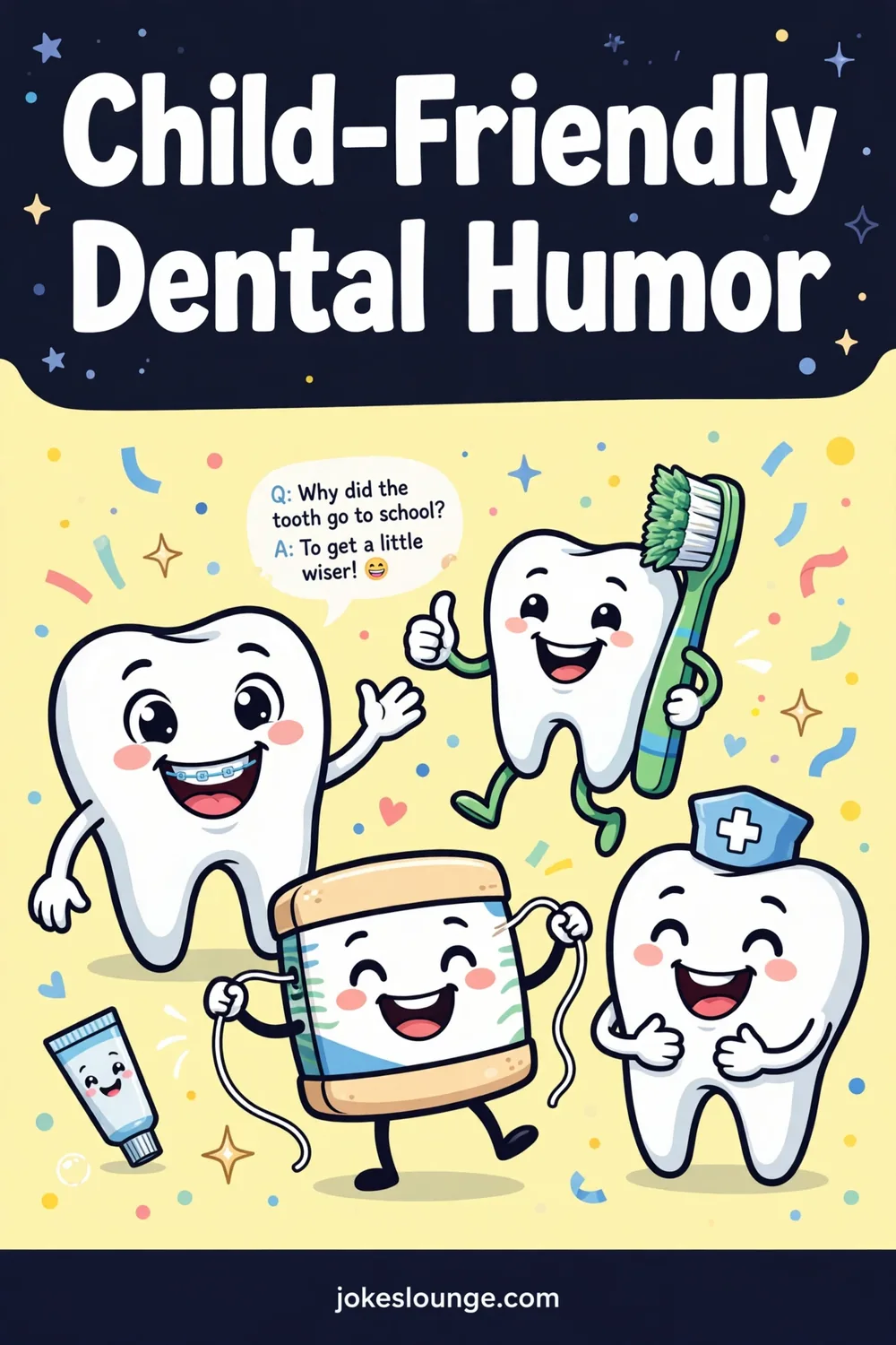 Child-Friendly Dental Humor - funny illustration