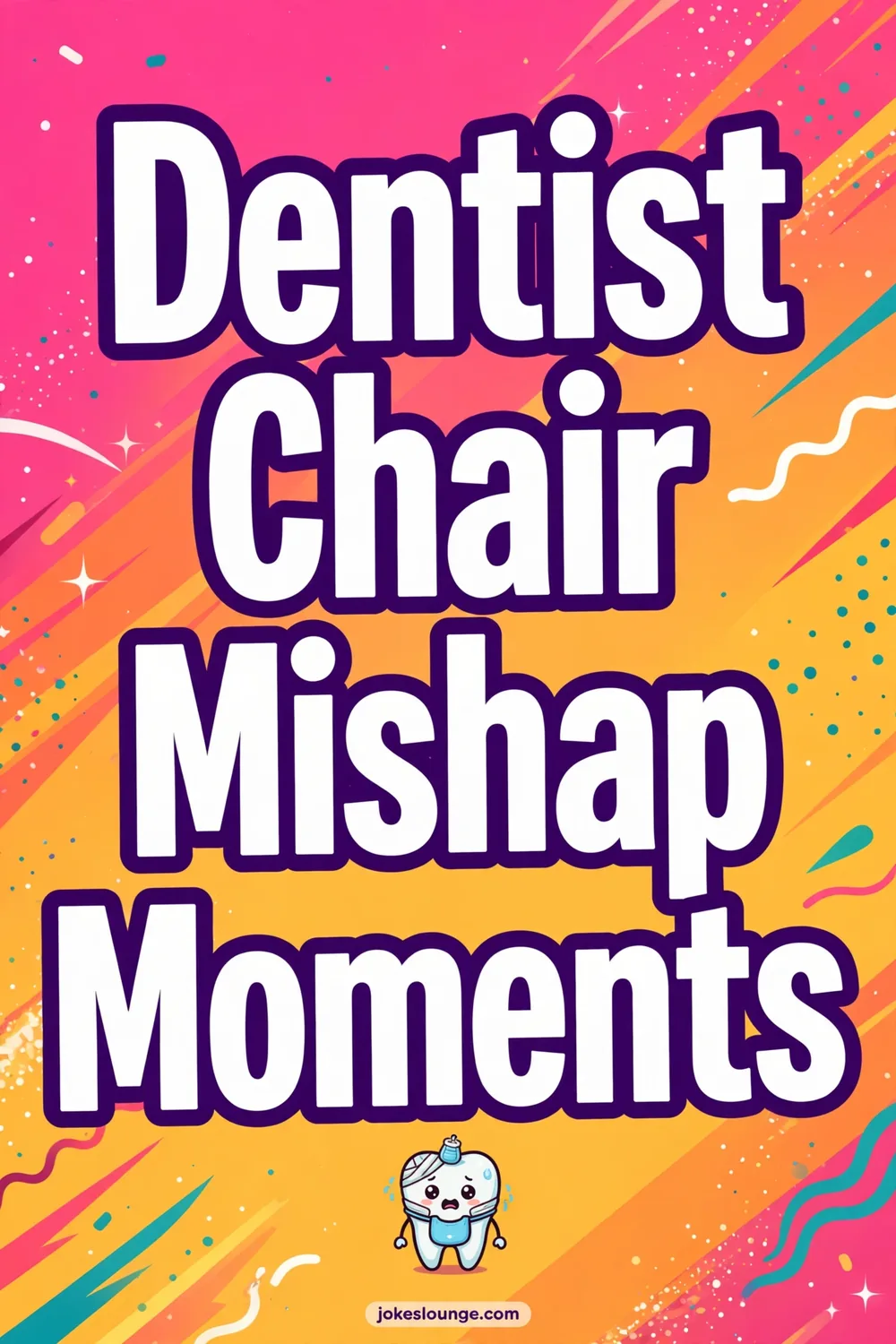 Dentist Chair Mishap Moments - funny illustration