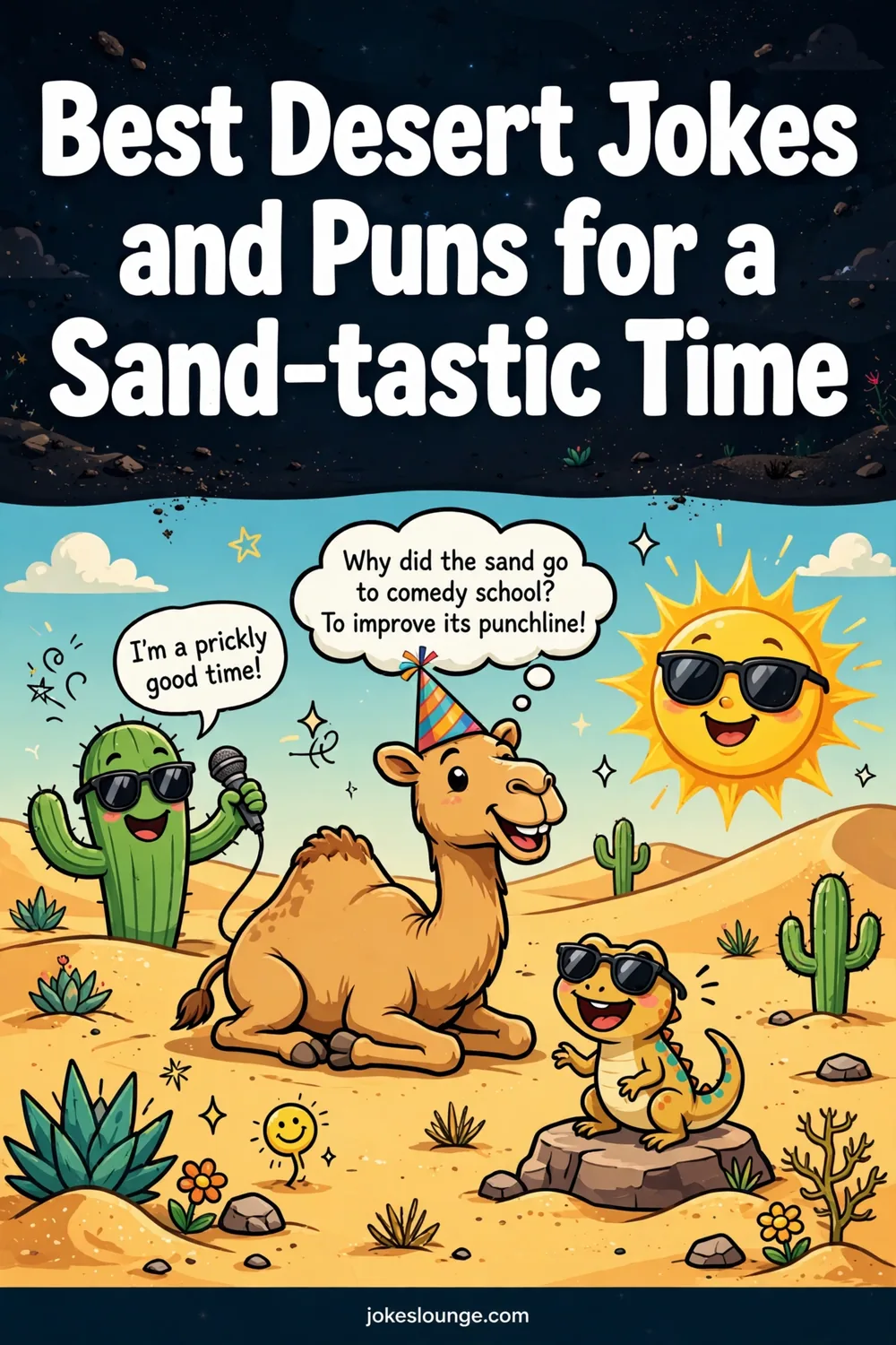 Desert Puns and Jokes: Sandy Humor in a Nutshell - funny illustration