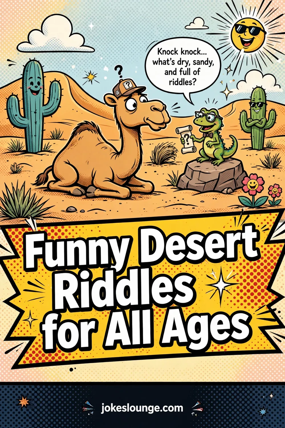 Desert-Themed Kids Humor - funny illustration