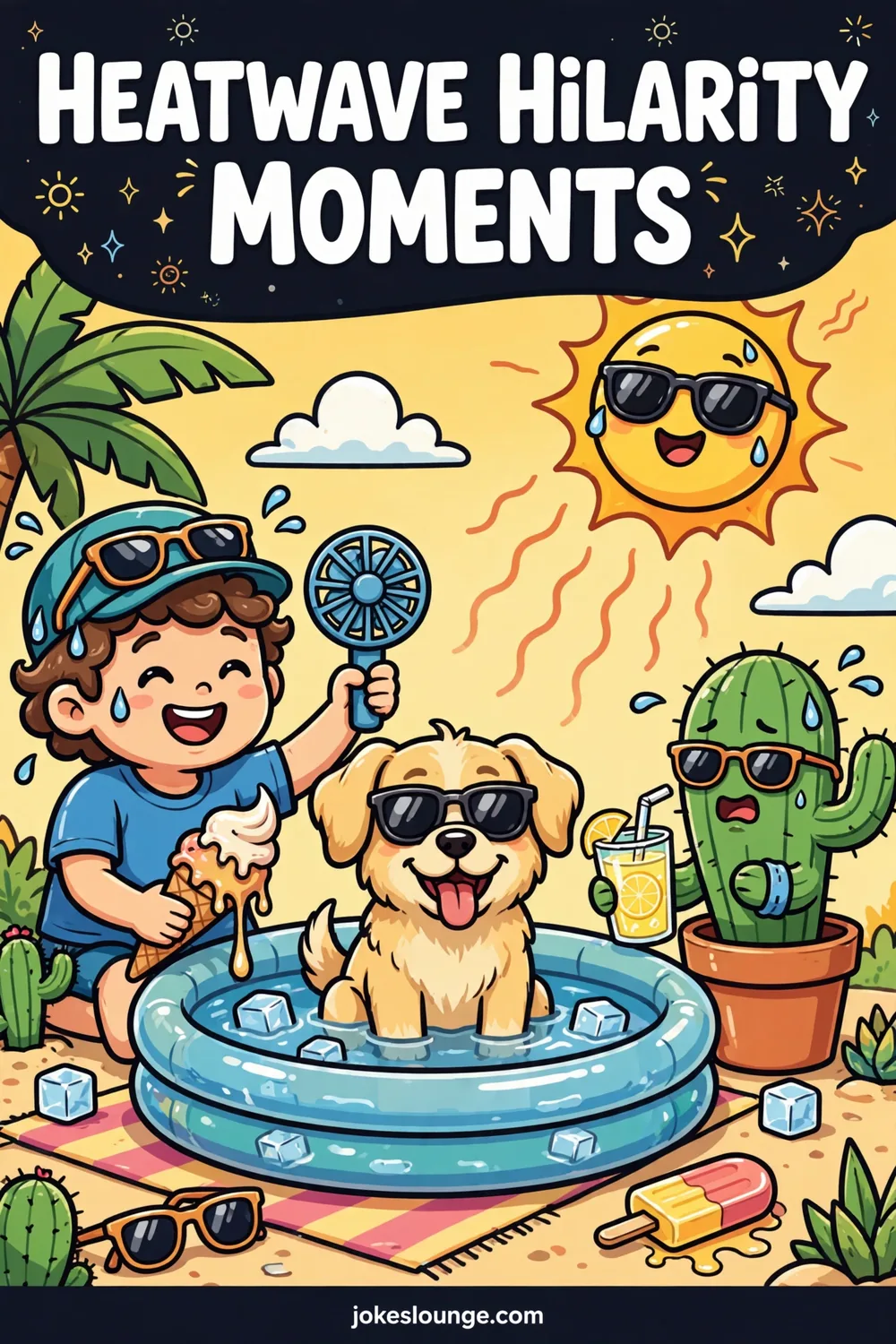 Heatwave Hilarity Moments - funny illustration