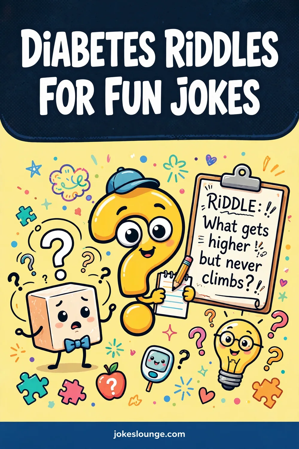 Diabetes Riddles for Fun jokes - funny illustration