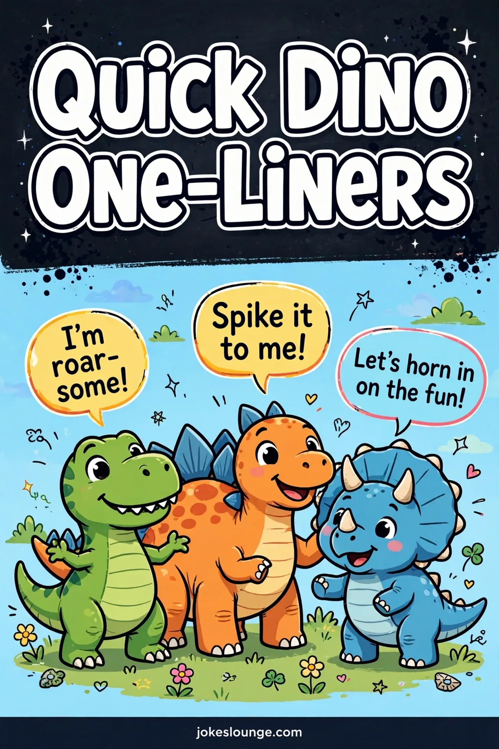 Quick Dino One-Liners - funny illustration