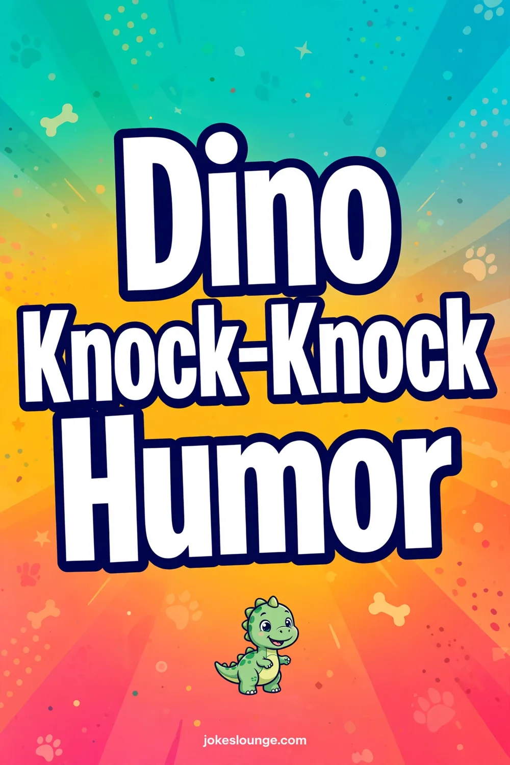 Dino Knock-Knock Humor - funny illustration