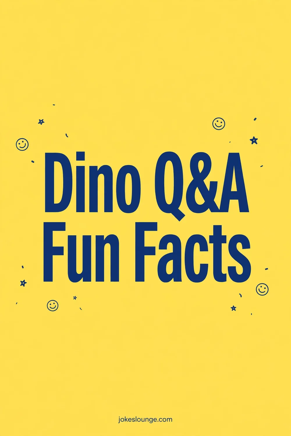 Dino Q&A Fun Facts - funny illustration