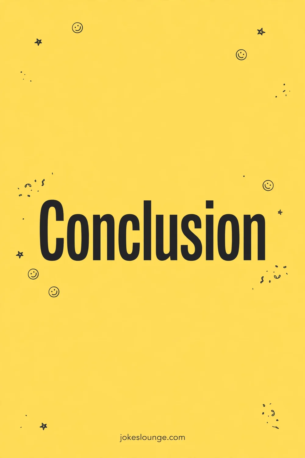 Conclusion - funny illustration