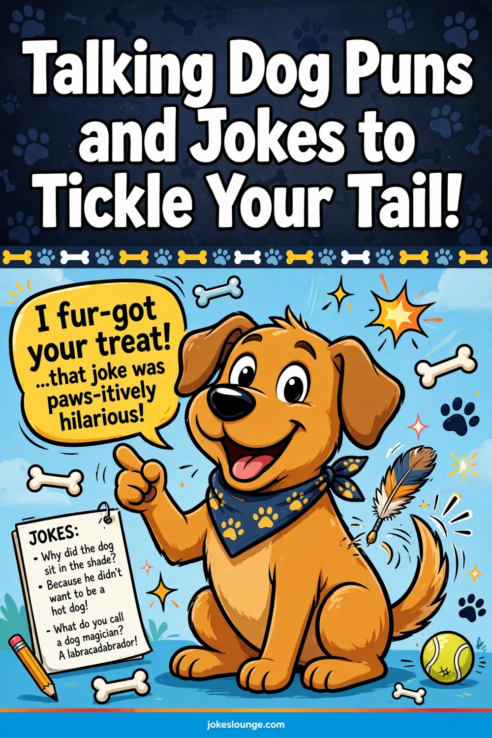 Bark-Worthy One-Liners - funny illustration