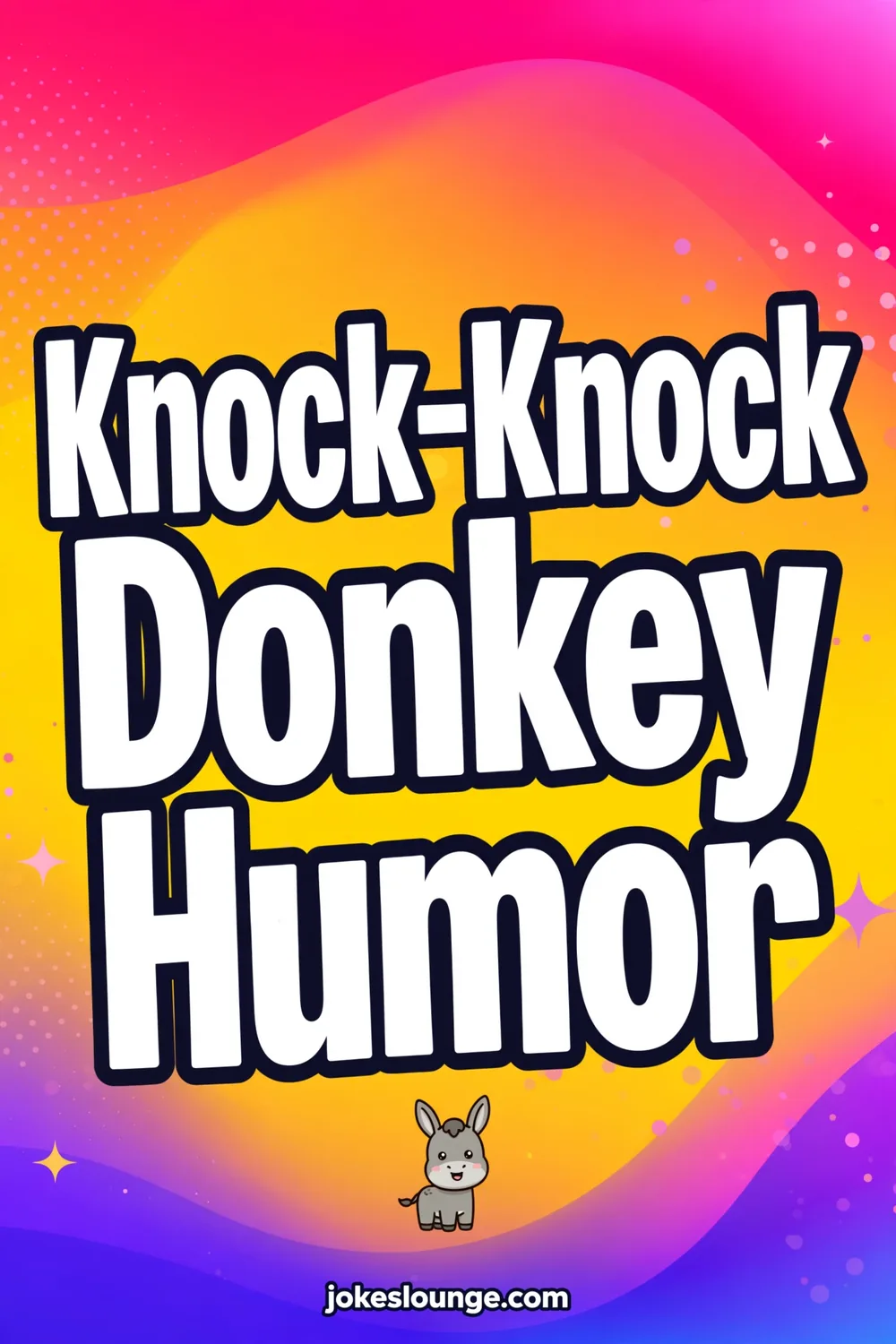 Knock-Knock Donkey Humor - funny illustration