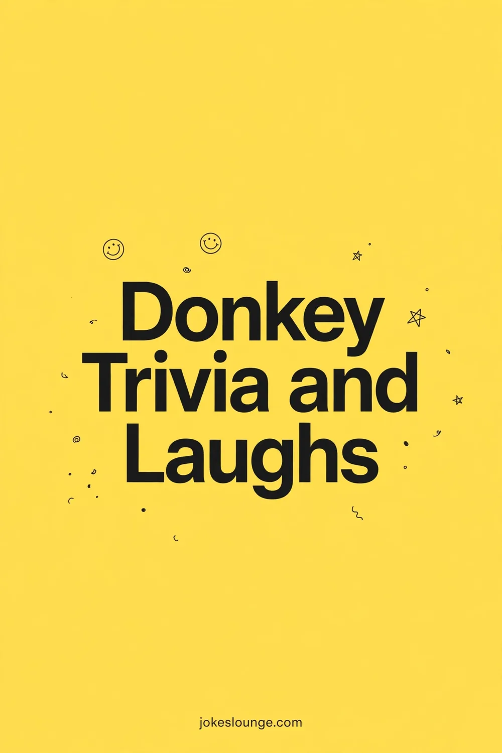Donkey Trivia and Laughs - funny illustration