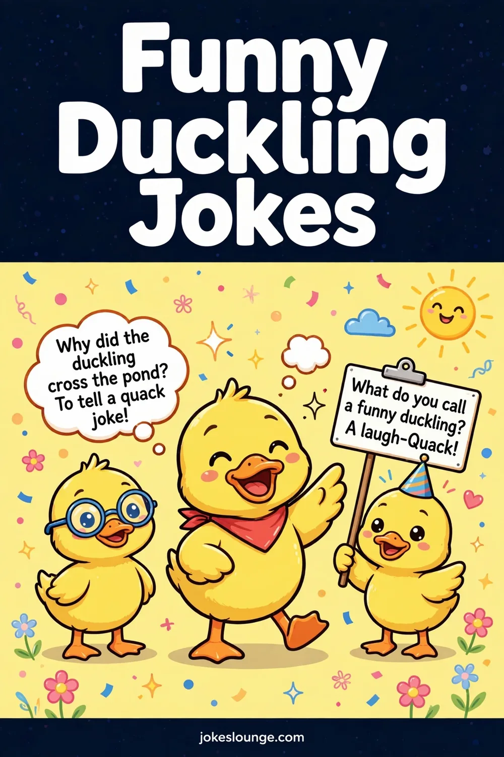 Funny Duckling Jokes - funny illustration
