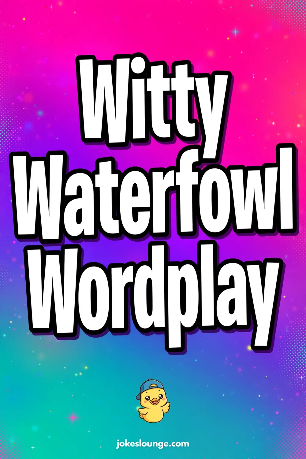 Witty Waterfowl Wordplay - funny illustration