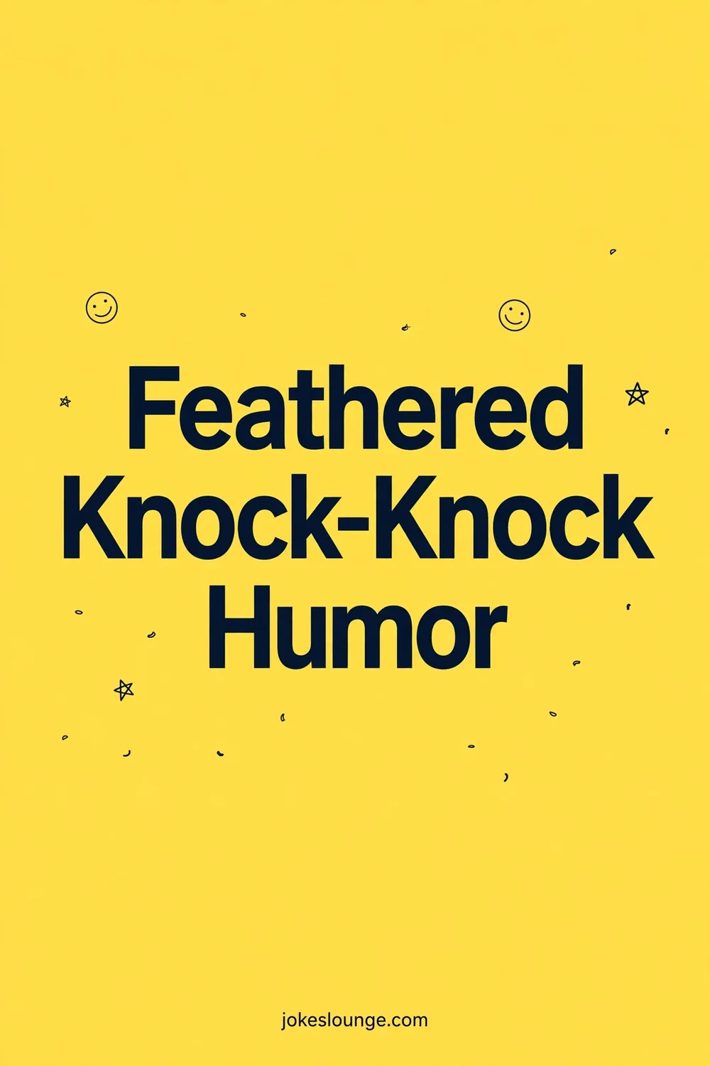 Feathered Knock-Knock Humor - funny illustration