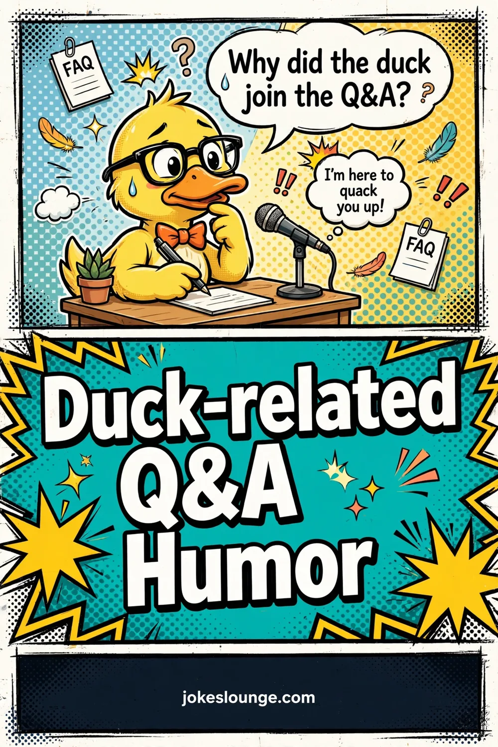 Duck-related Q&A Humor - funny illustration