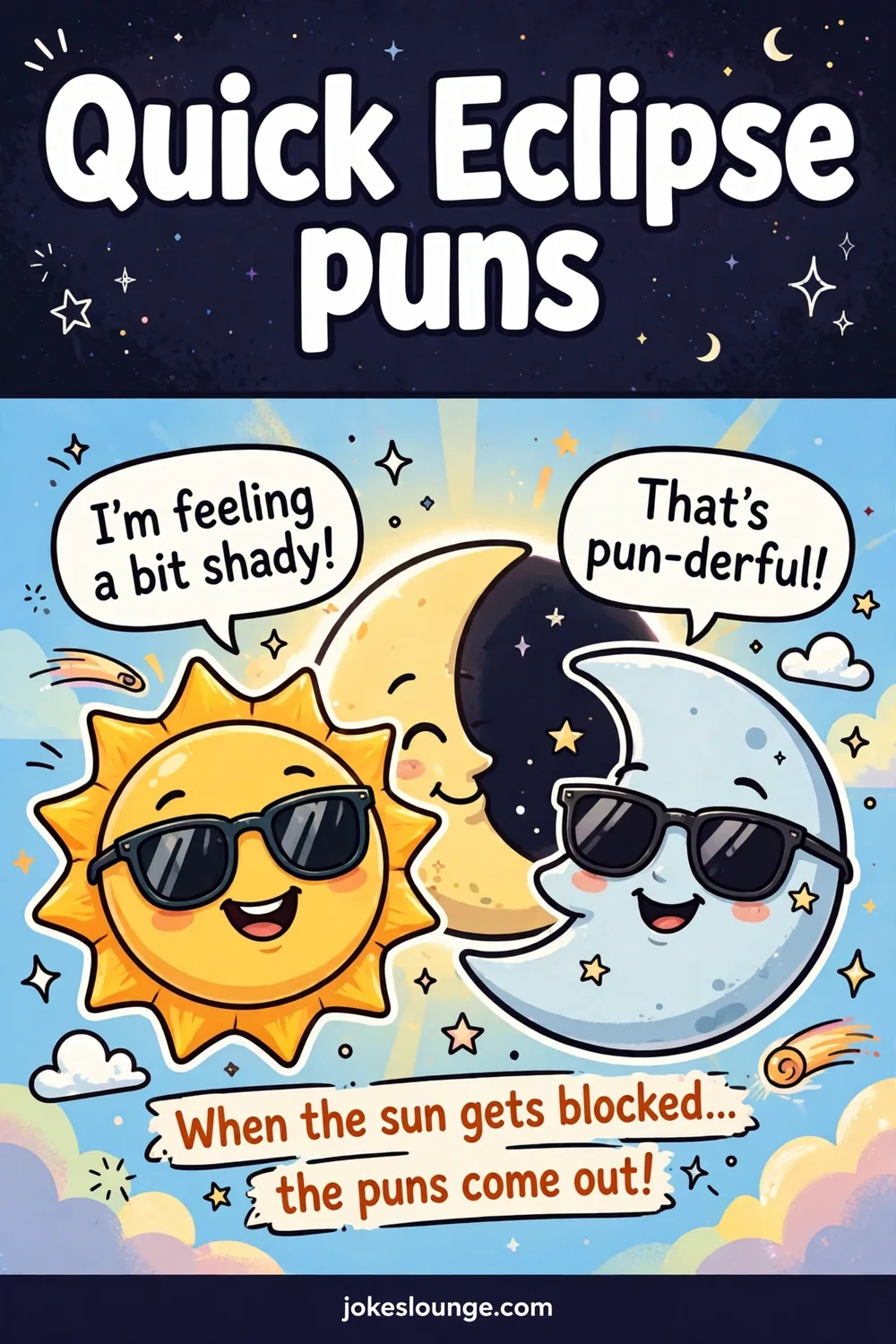 Eclipse-Themed Quick jokes - funny illustration