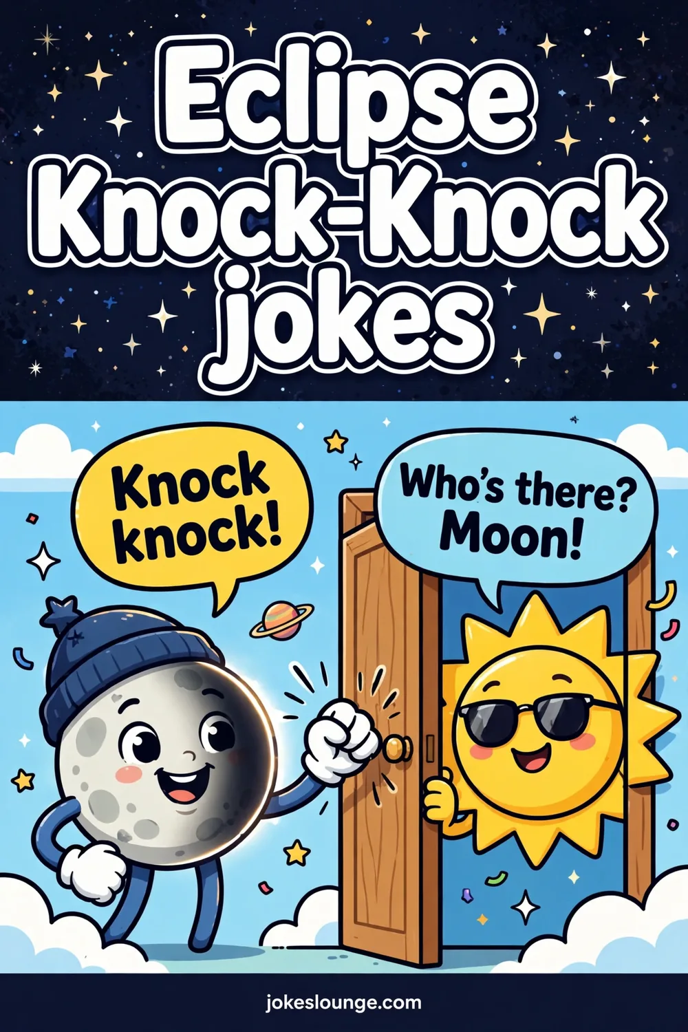 Eclipse Knock-Knock jokes - funny illustration