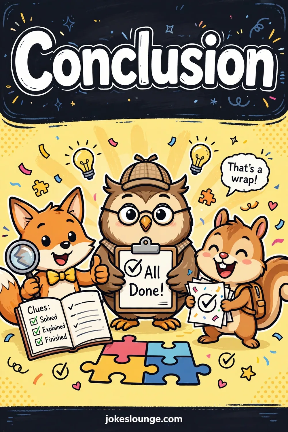 Conclusion - funny illustration