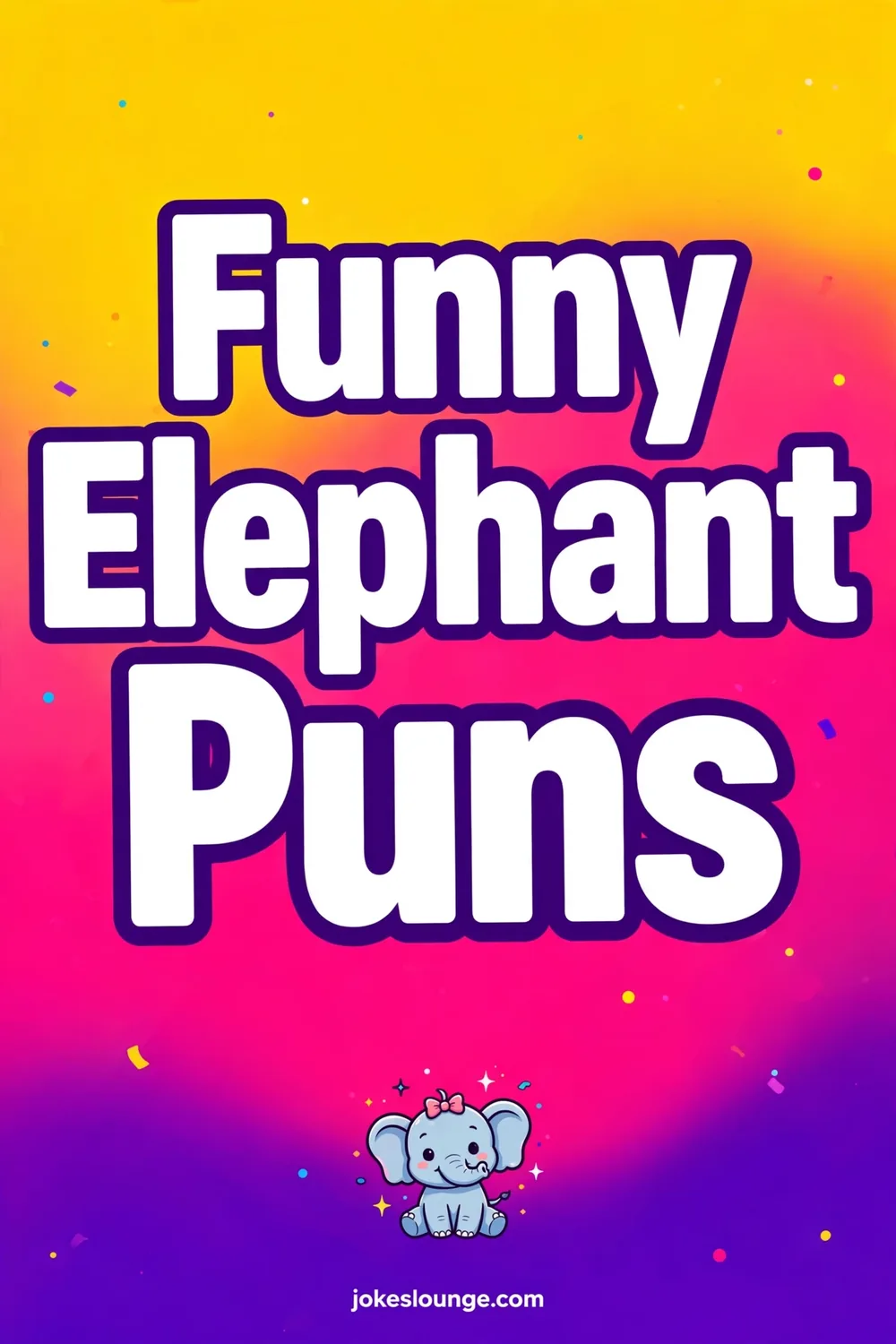 Elephant-themed Jokes Collection - funny illustration
