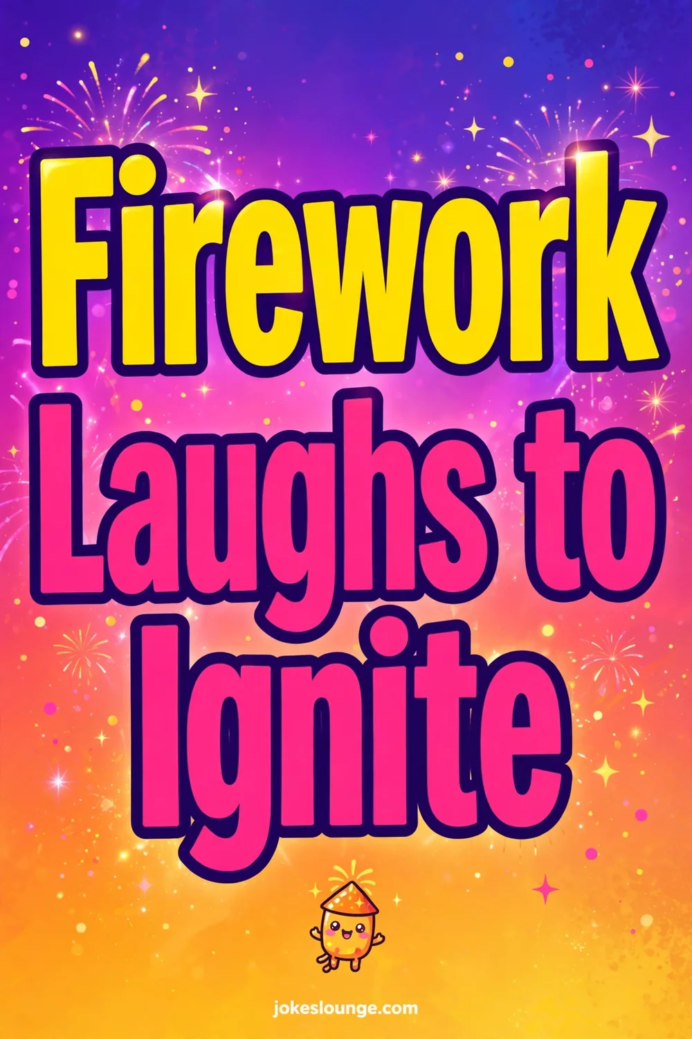 Firework Laughs to Ignite - funny illustration