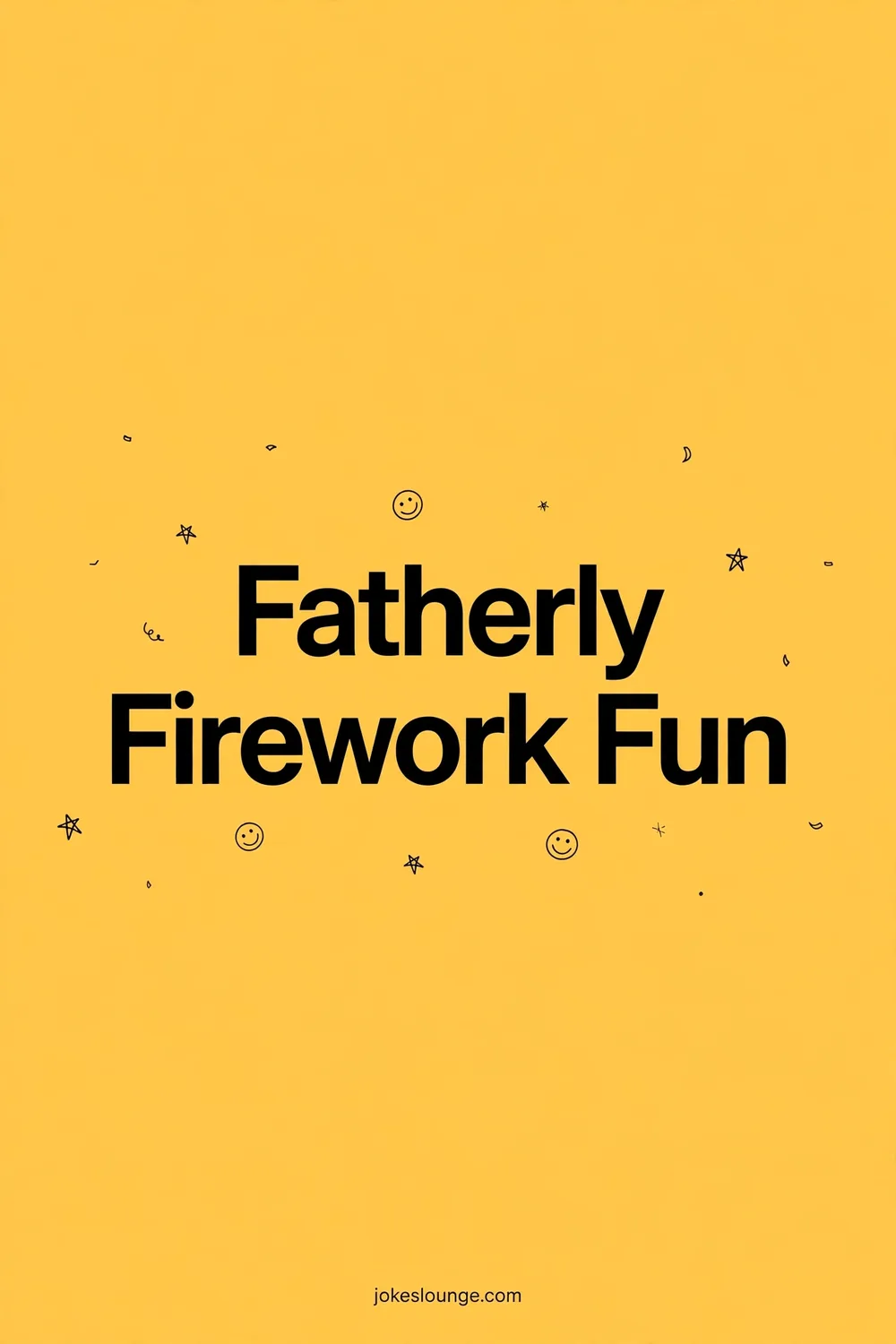 Fatherly Firework Fun - funny illustration