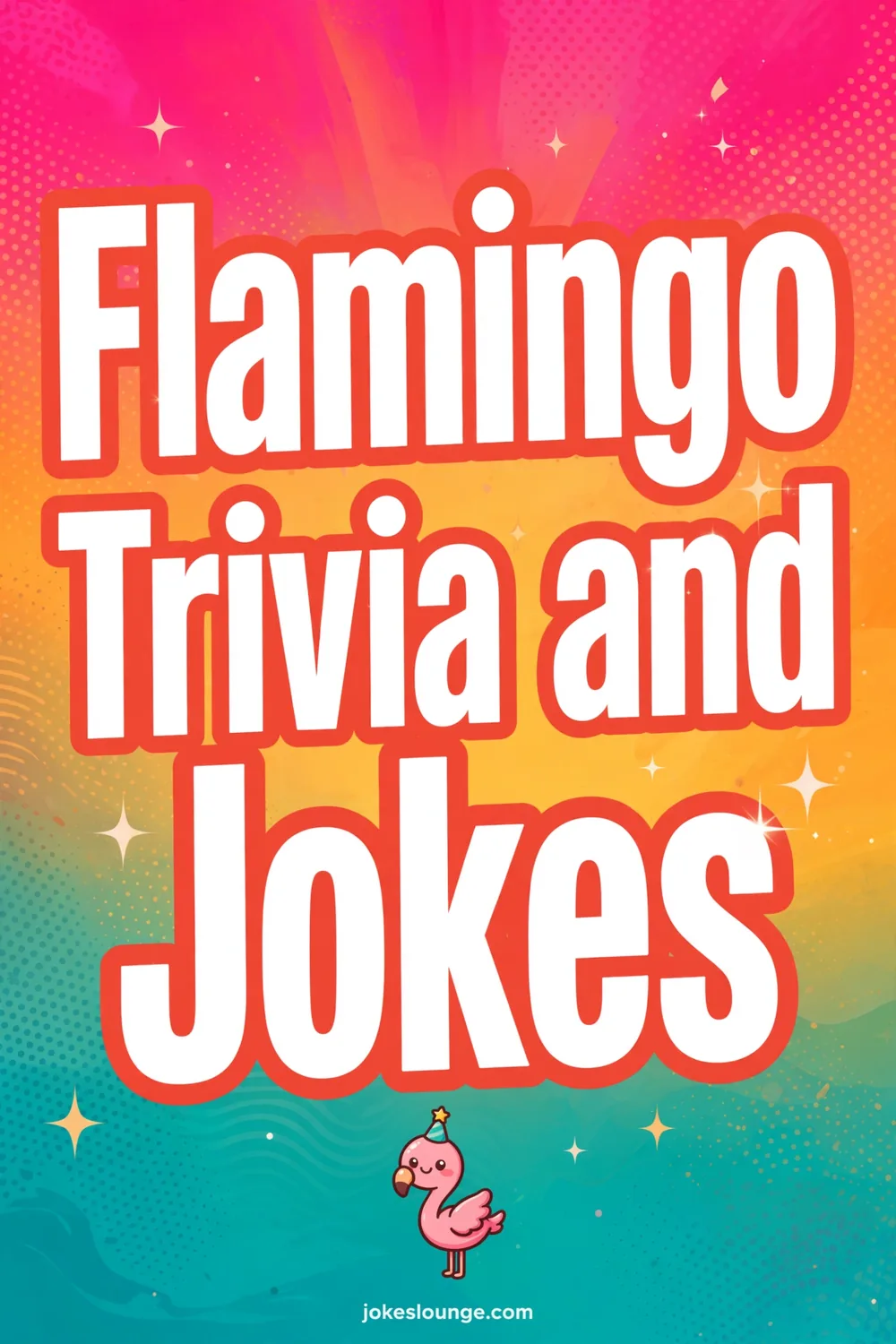 Flamingo Trivia and Jokes - funny illustration