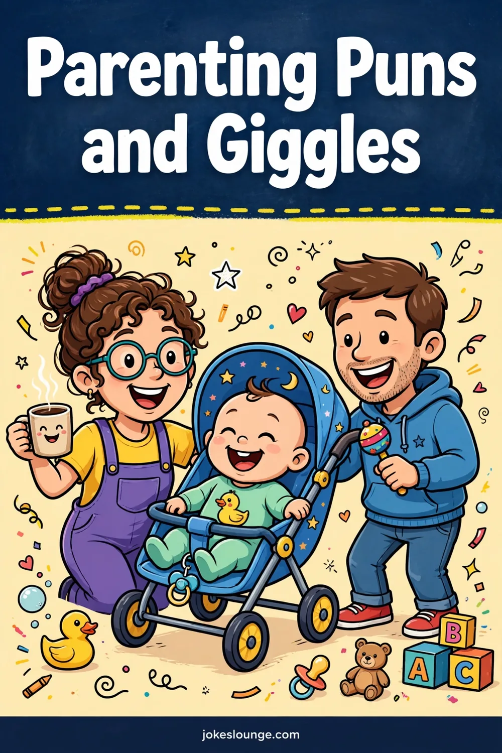 Parenting Puns and Giggles - funny illustration