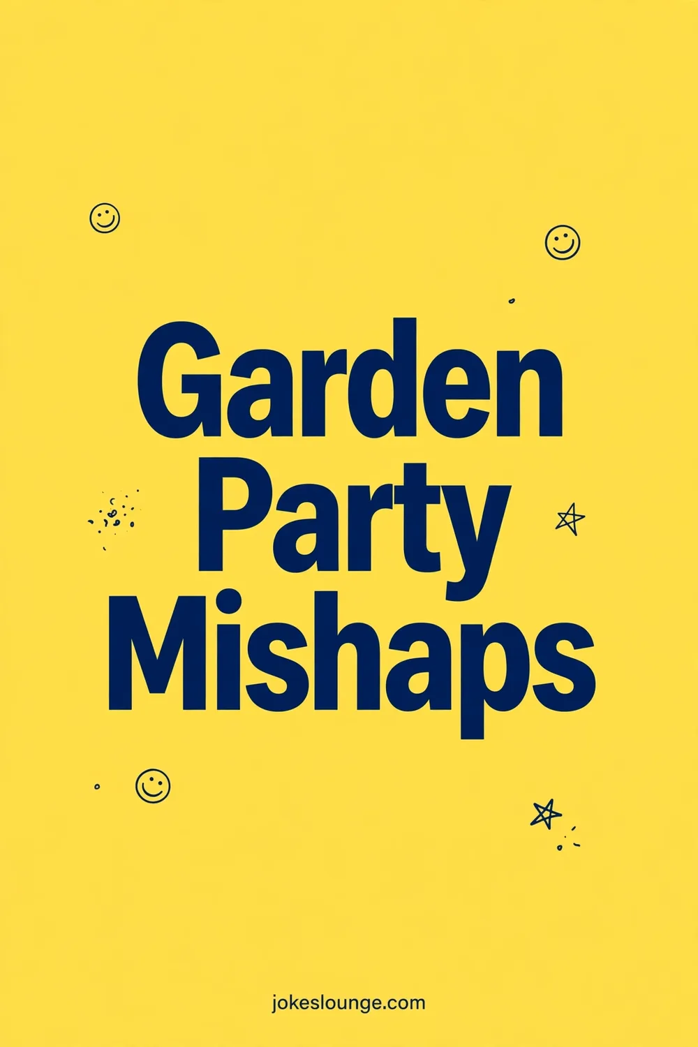 Garden Party Mishaps - funny illustration